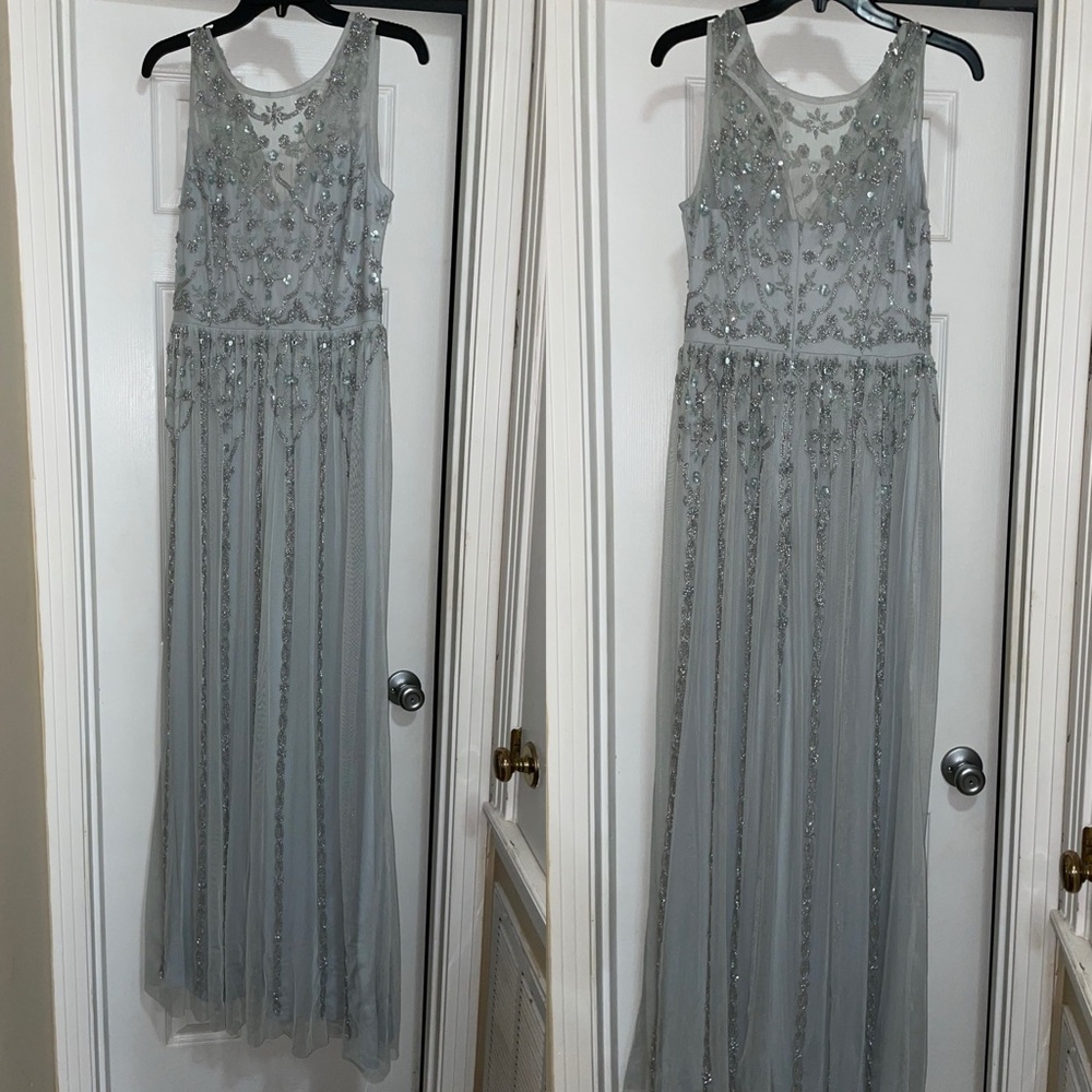 BHLDN size 6 soft blue/green dress
